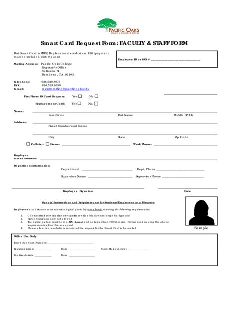 Smartcard Application Form 